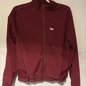 FIGS Technical Collection Burgundy Jacket